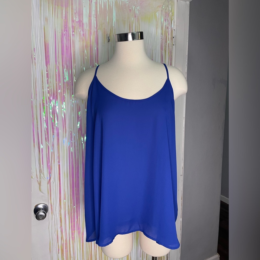 Apt. 9 Blue Sleeveless Camisole Relaxed Fit